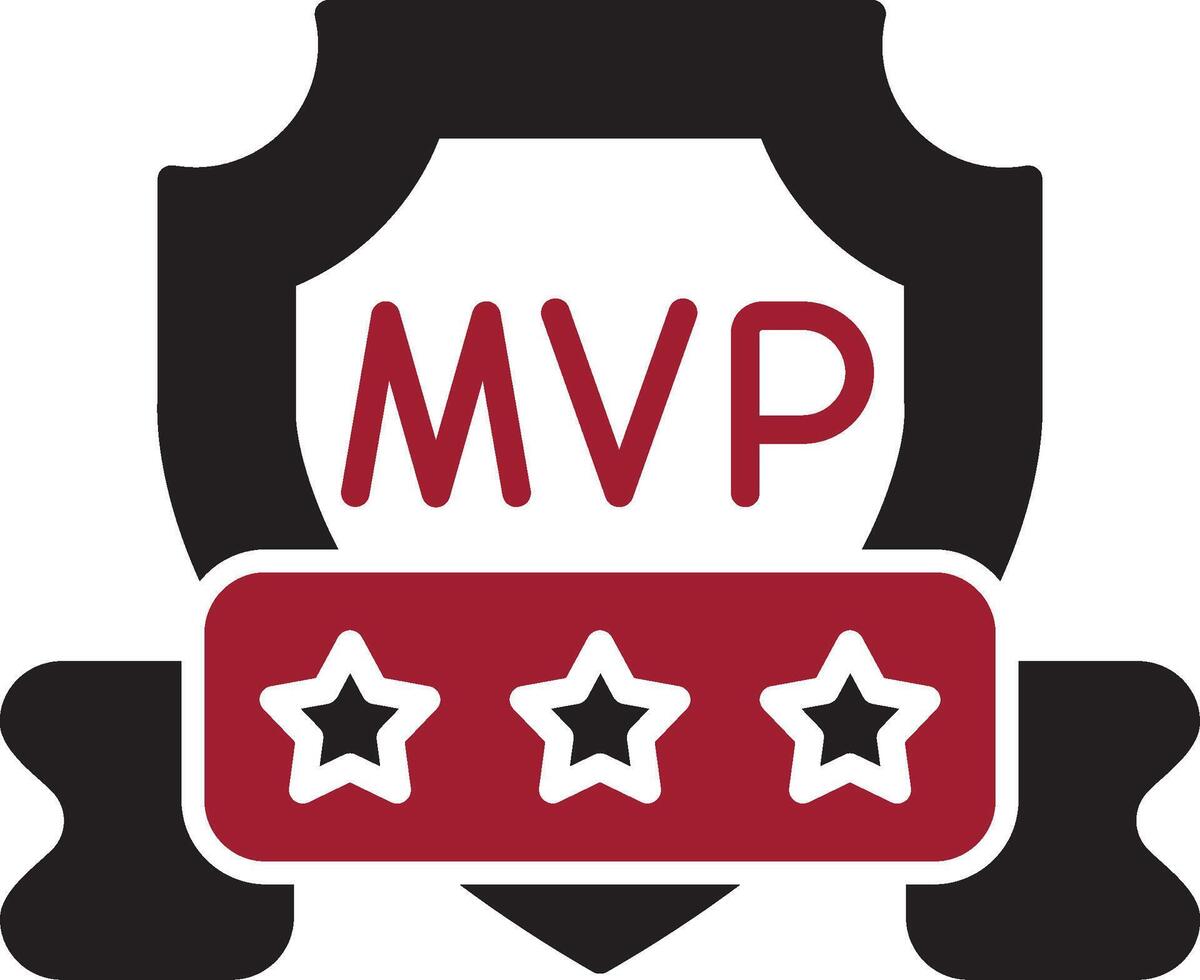 icono de vector de mvp