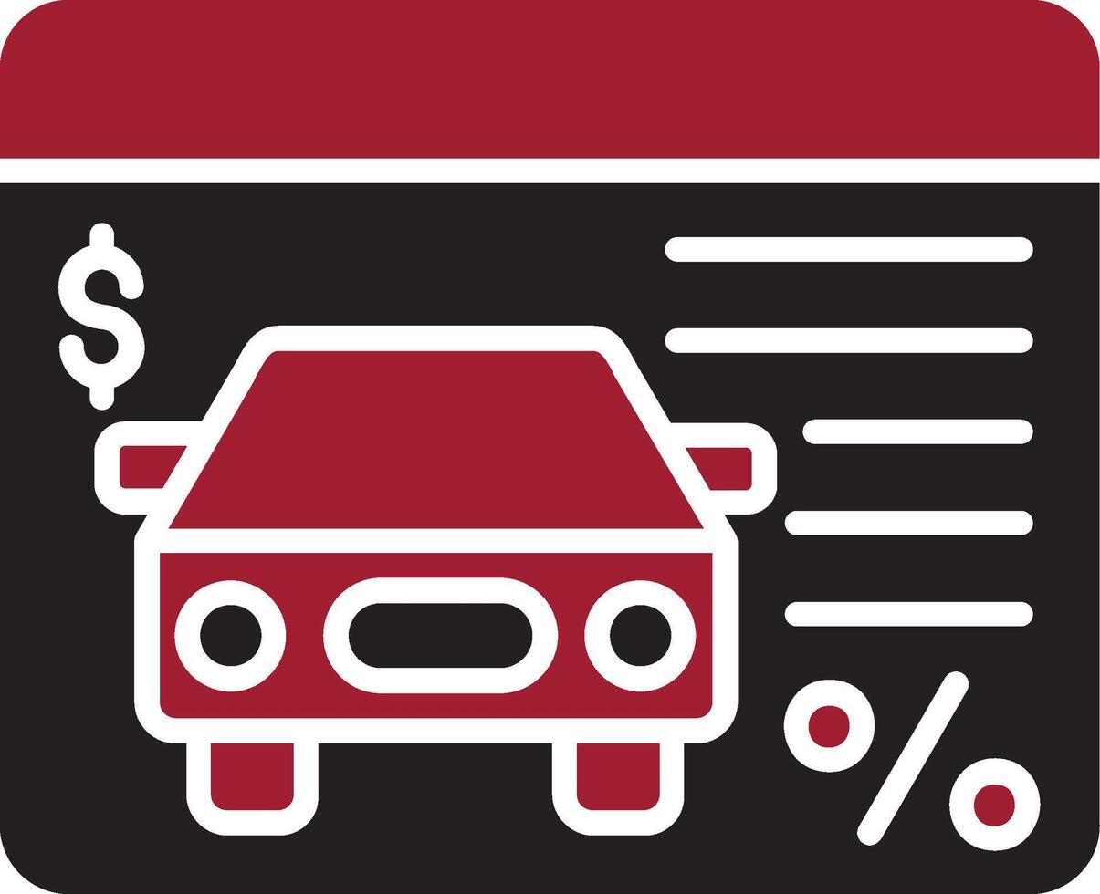Car Loan Vector Icon