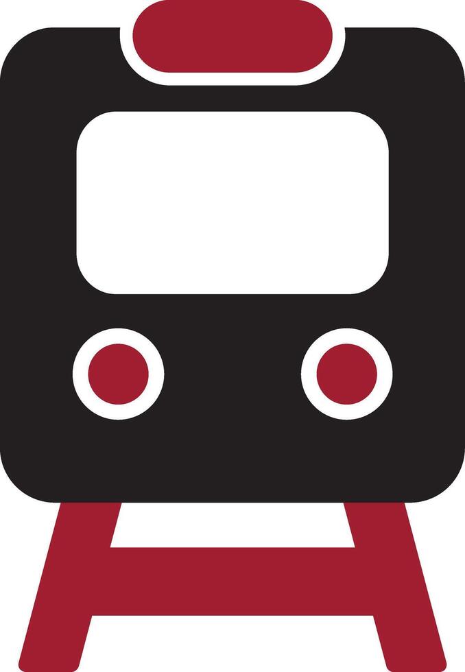 icono de vector de tren