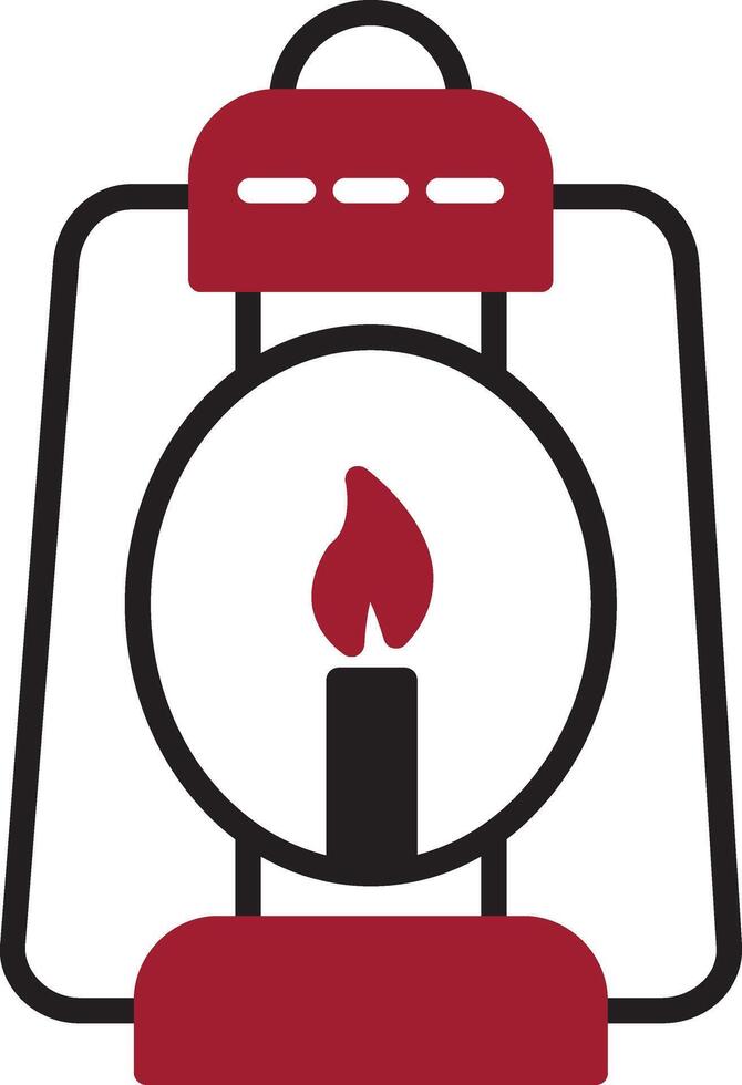 Oil Lamp Vector Icon