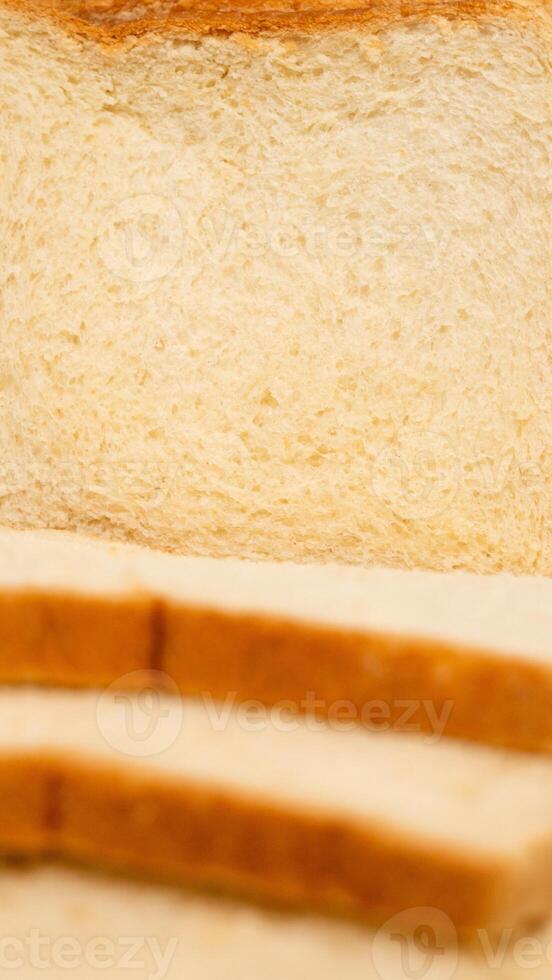 sliced bread isolated on white background with clipping path. photo