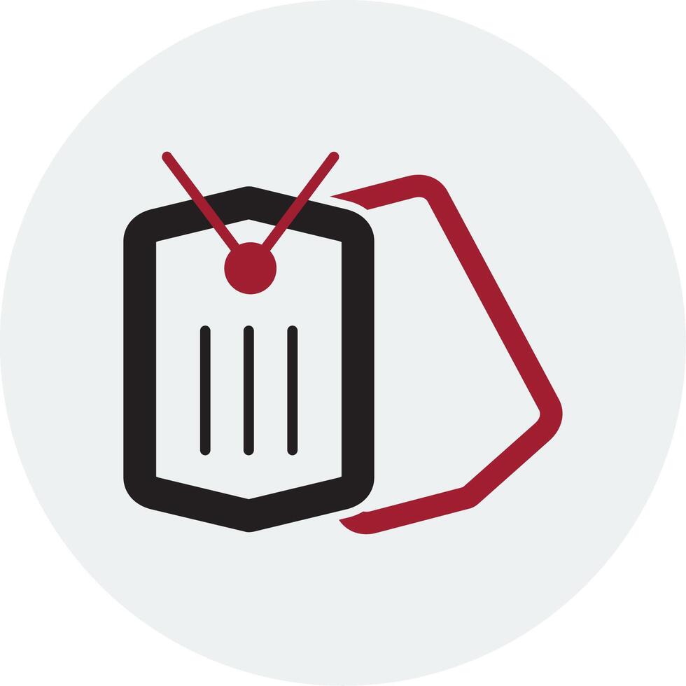 Dog Tag Vector Icon
