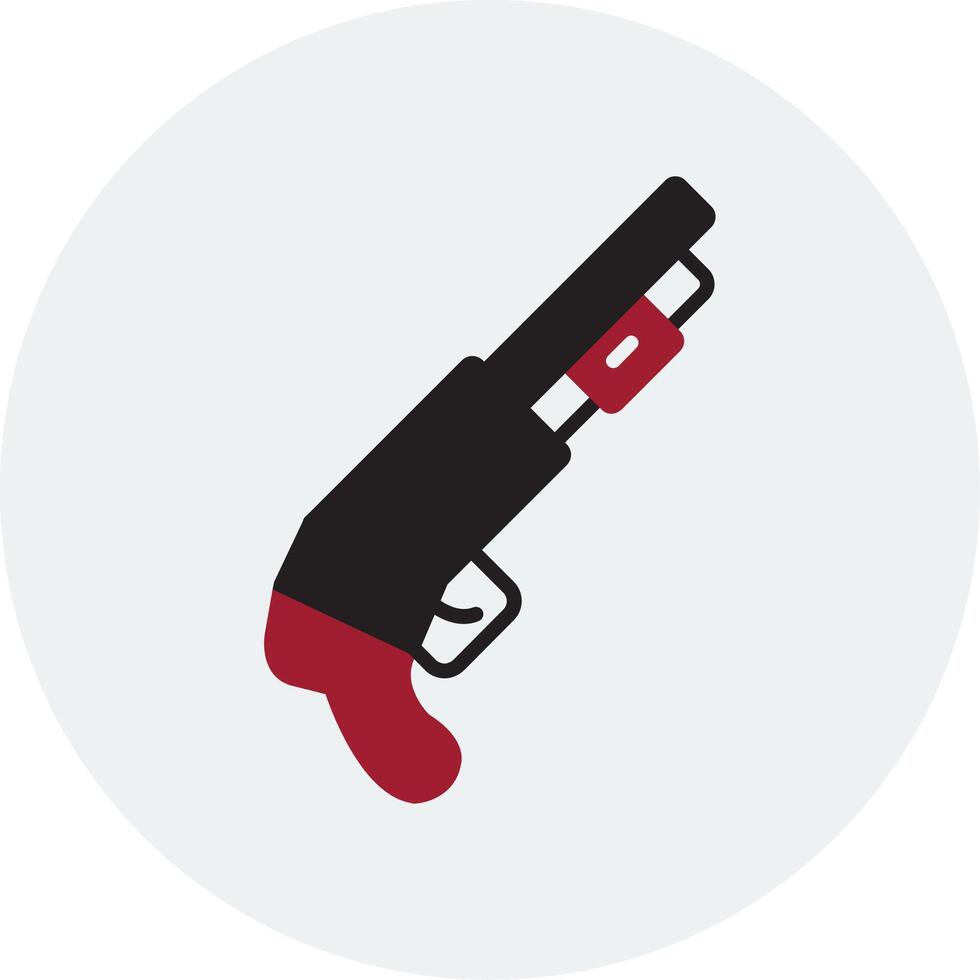 corto pistola vector icono