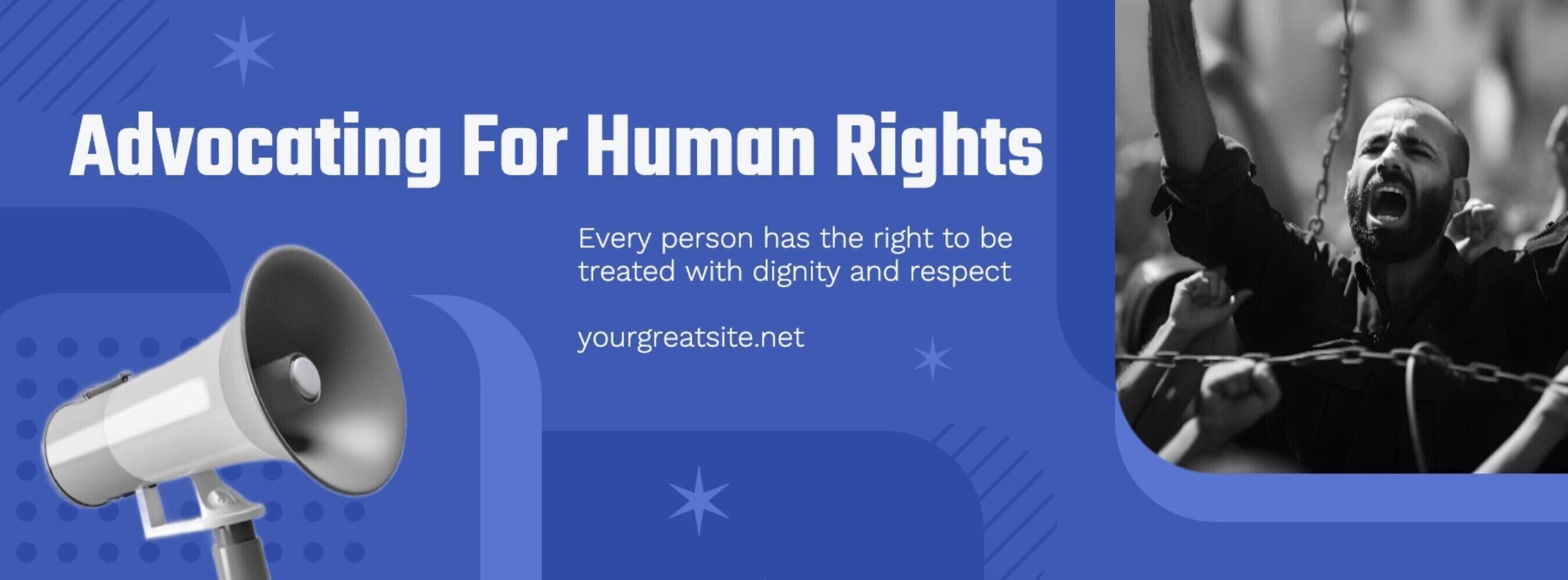 Human Rights Facebook Cover template