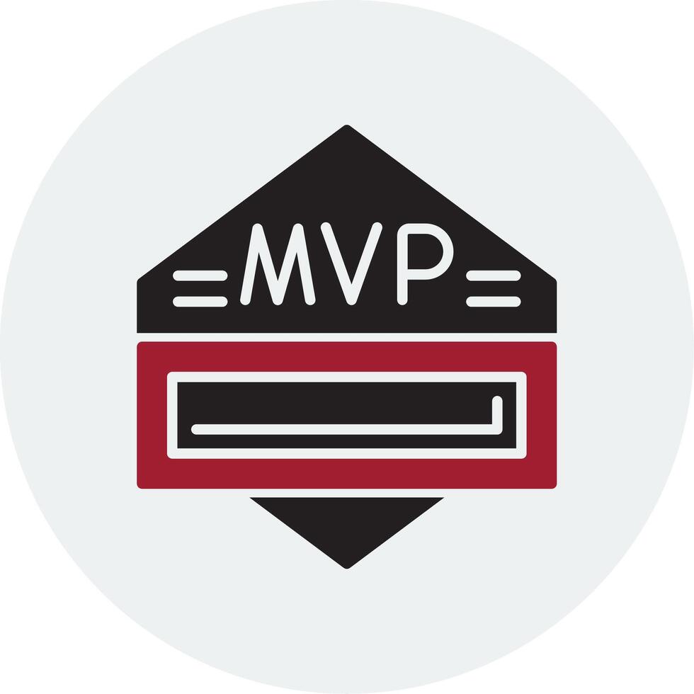 icono de vector de mvp