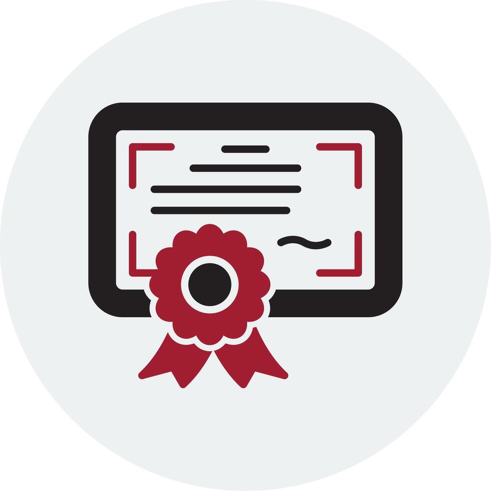 Certificate Vector Icon