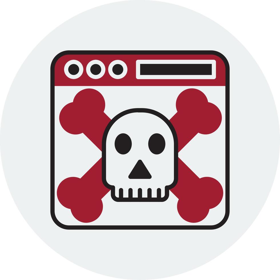 icono de vector de malware