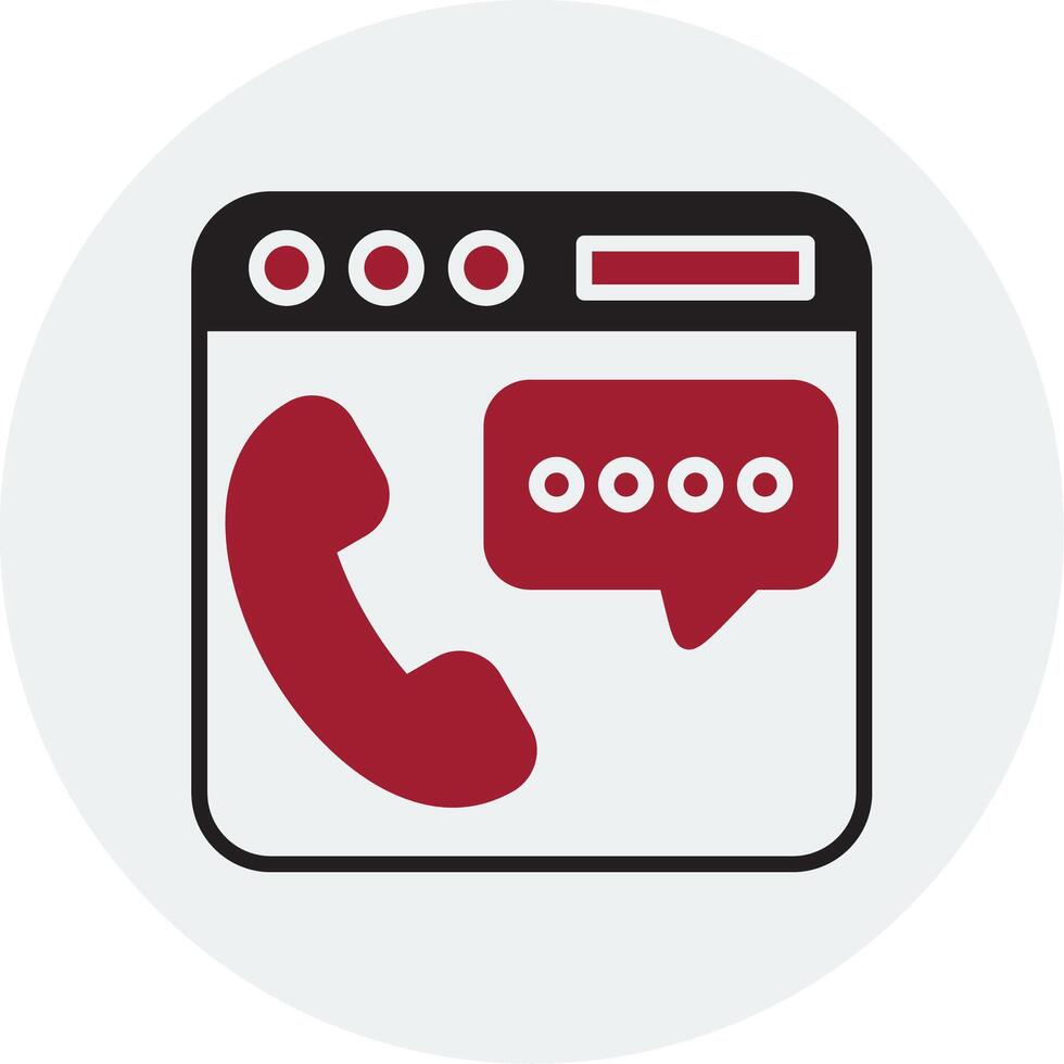 Phone Chat Vector Icon