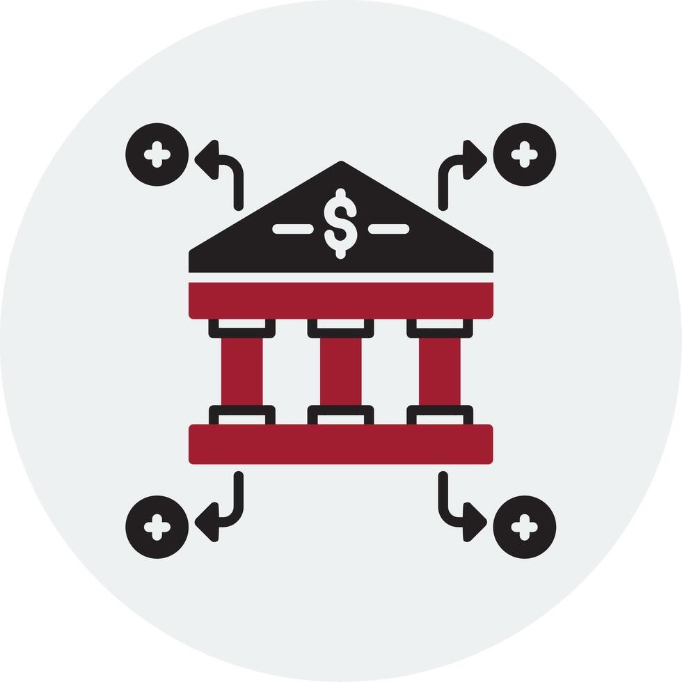 icono de vector de banco