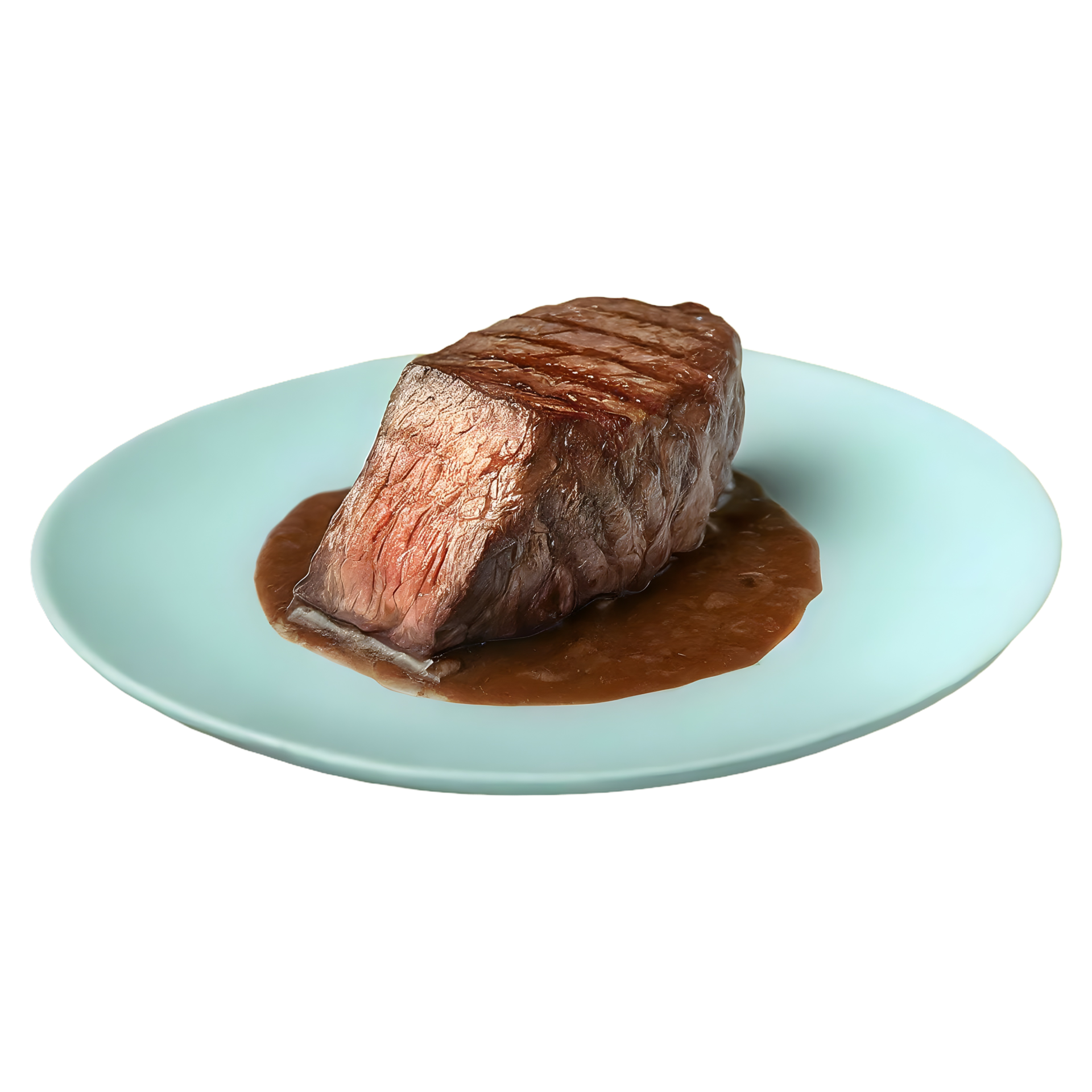 AI generated Tasty grilled beef fillet steak isolated on transparent