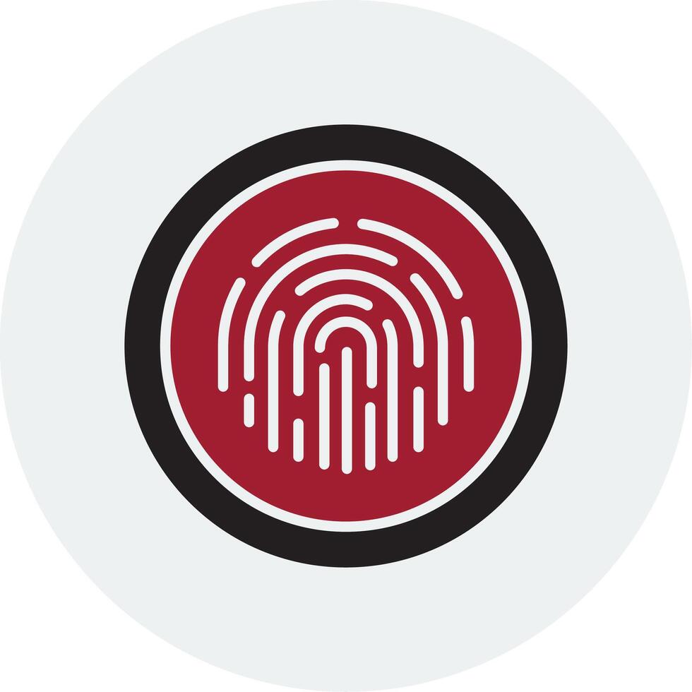 Fingerprint Vector Icon