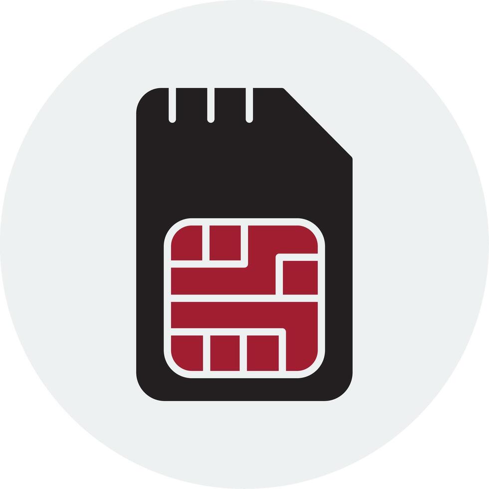 Sim Card Vector Icon