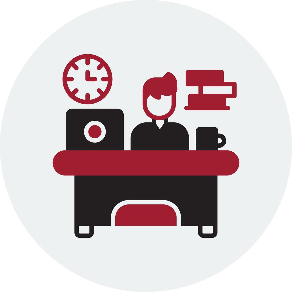 Workaholic Vector Icon