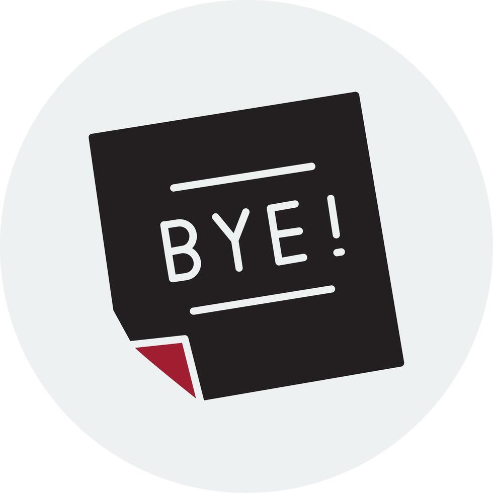 Bye Vector Icon
