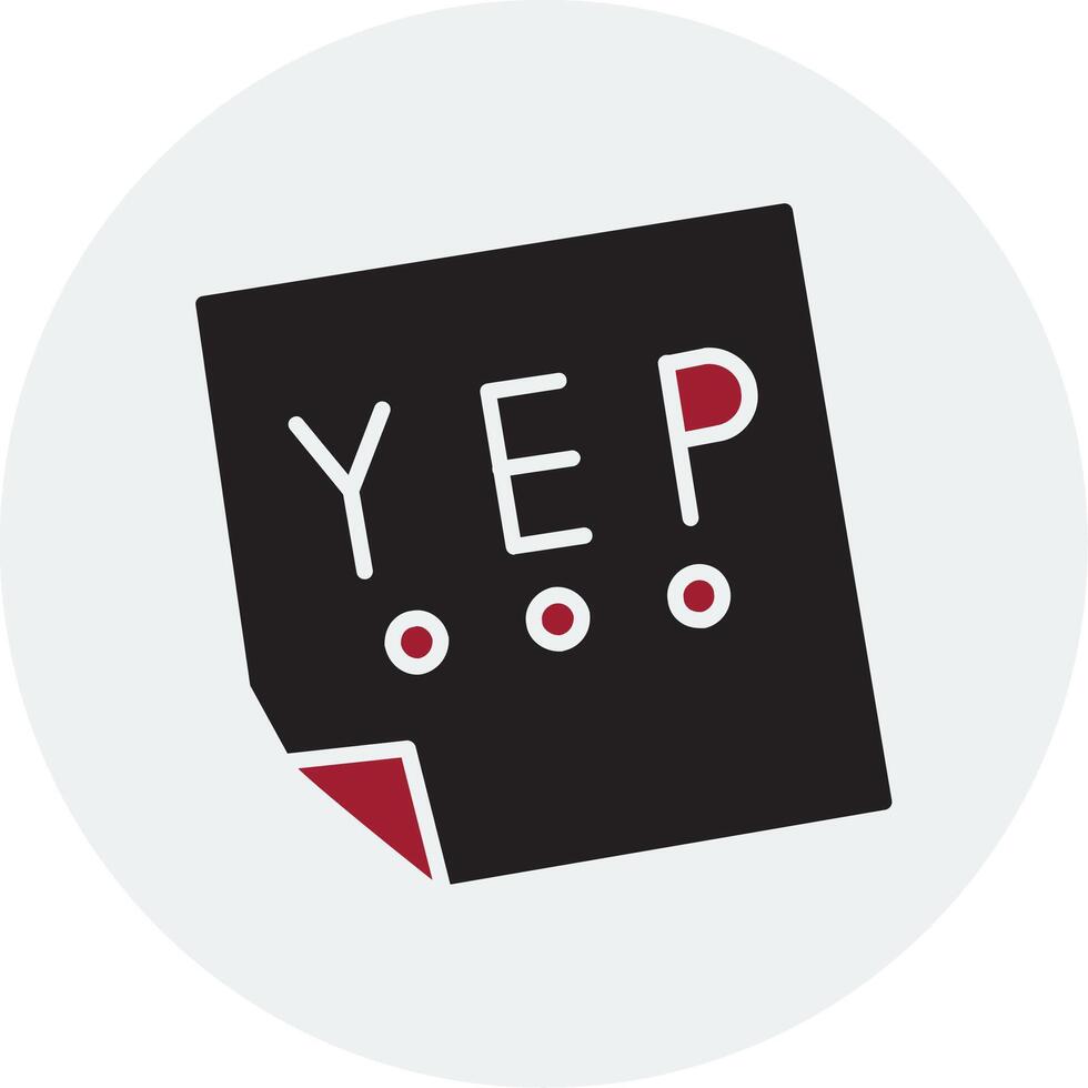 Yep Vector Icon