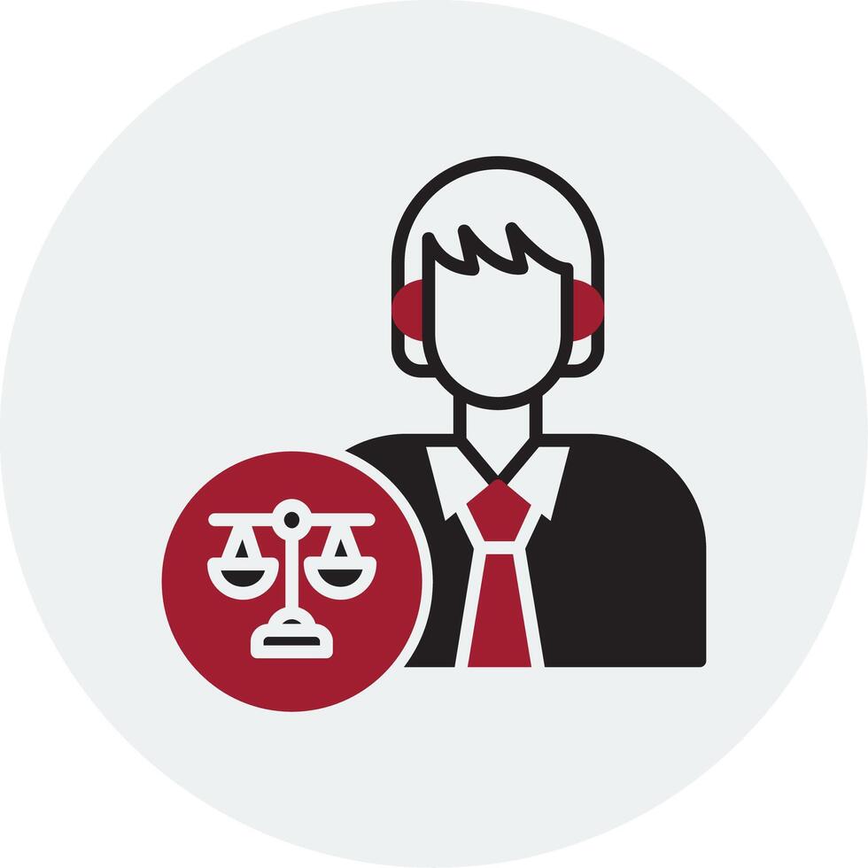 Lawyer Vector Icon