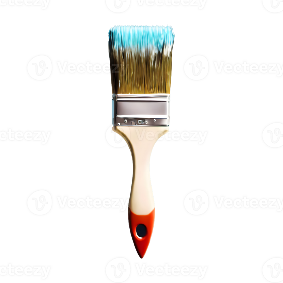 AI generated Paint brush isolated on transparent background png