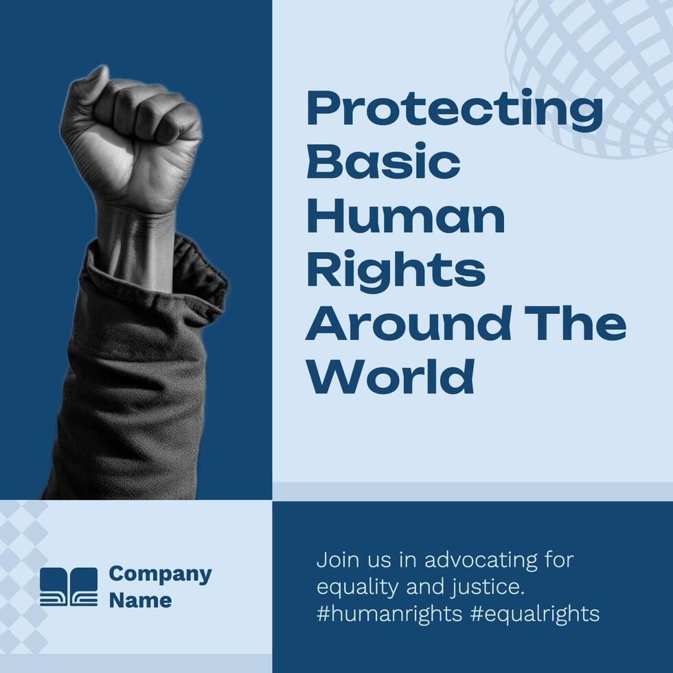 Human Rights Instagram Post template