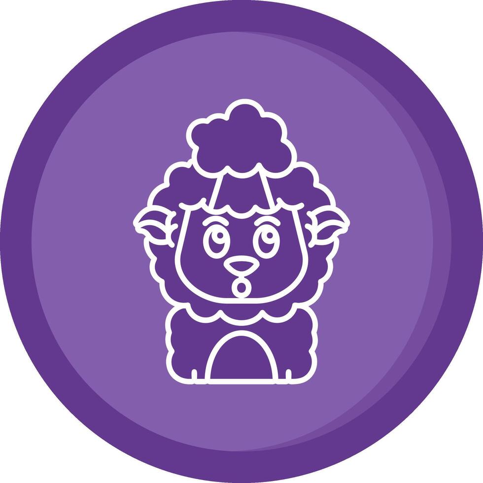 Exploding Solid Purple Circle Icon vector