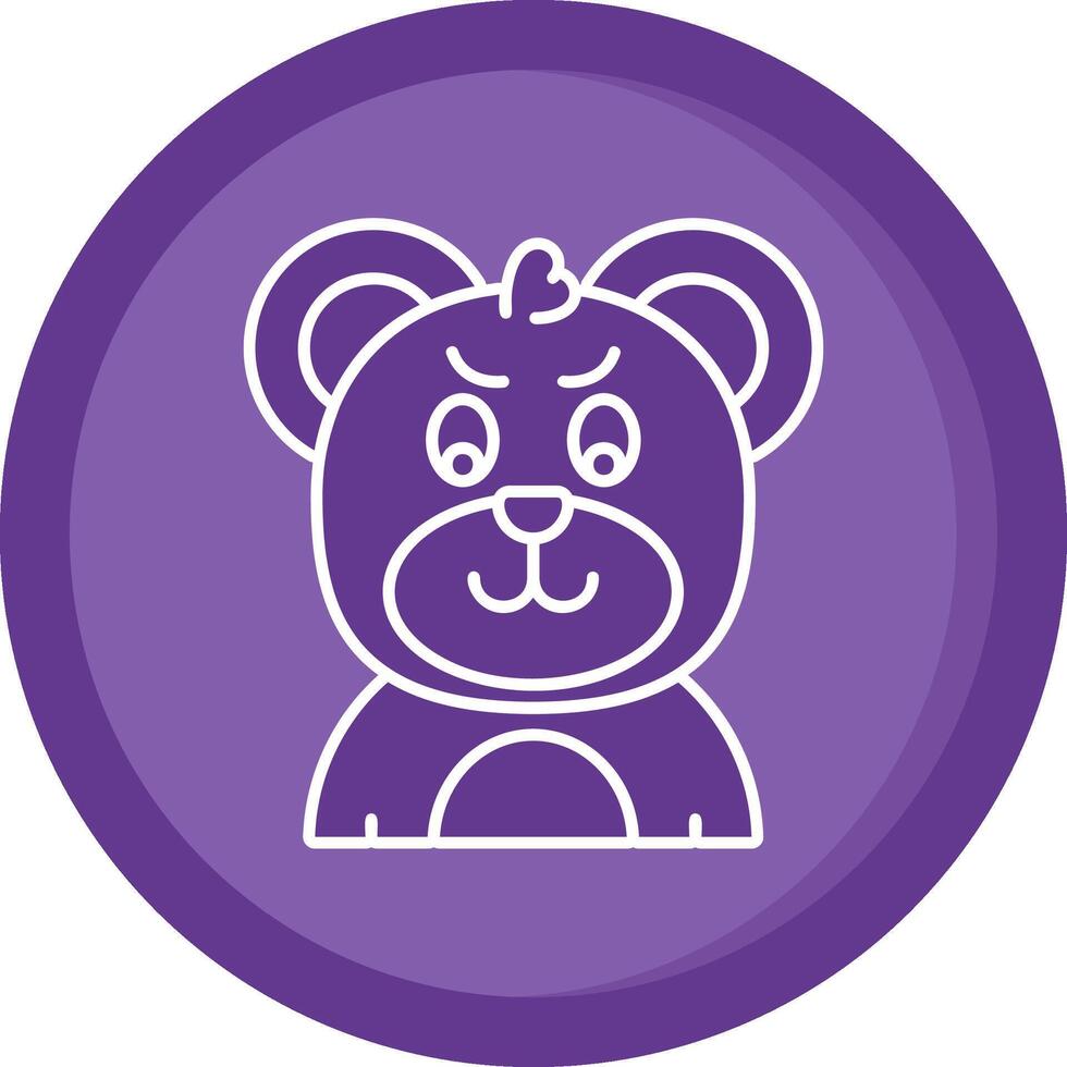 Envy Solid Purple Circle Icon vector