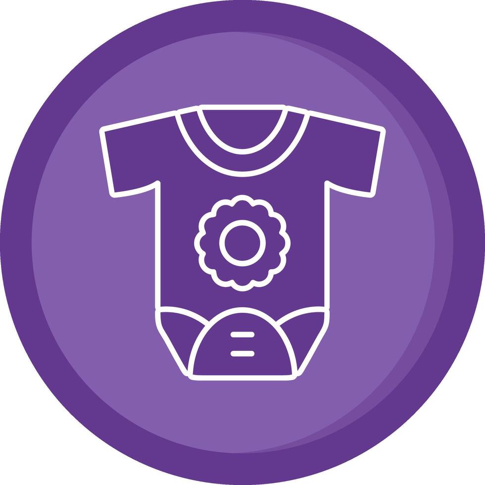 Newborn Solid Purple Circle Icon vector