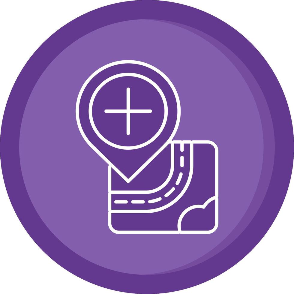 New Solid Purple Circle Icon vector