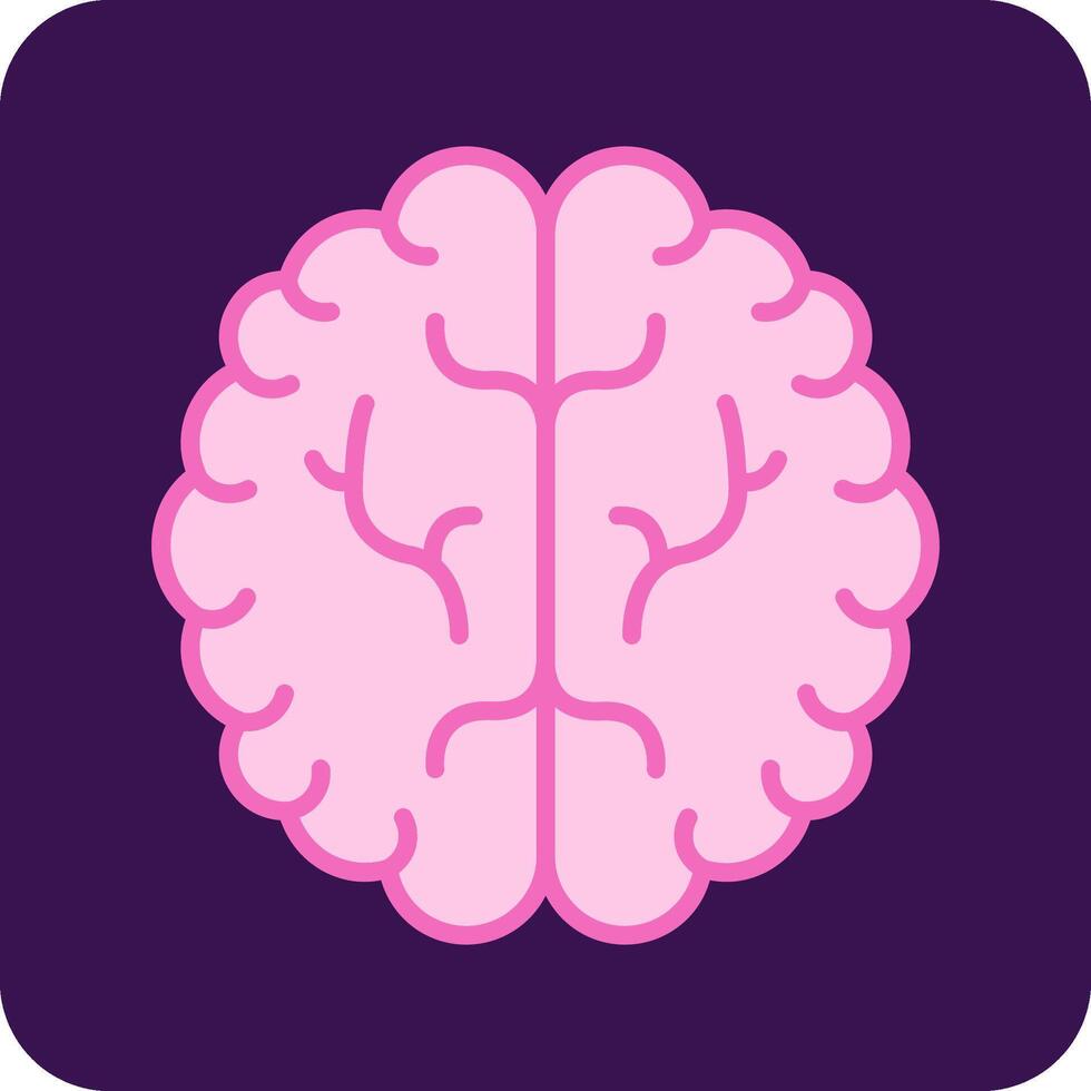 icono de vector de cerebro humano