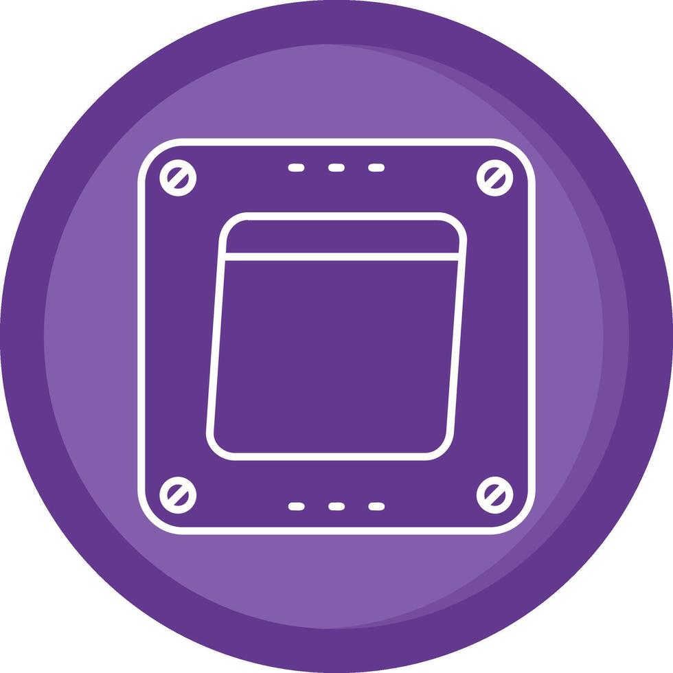 Swtich Solid Purple Circle Icon vector