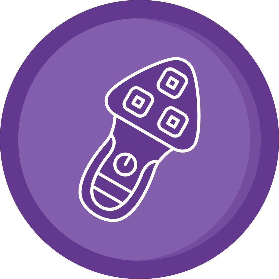 Shaver Solid Purple Circle Icon vector