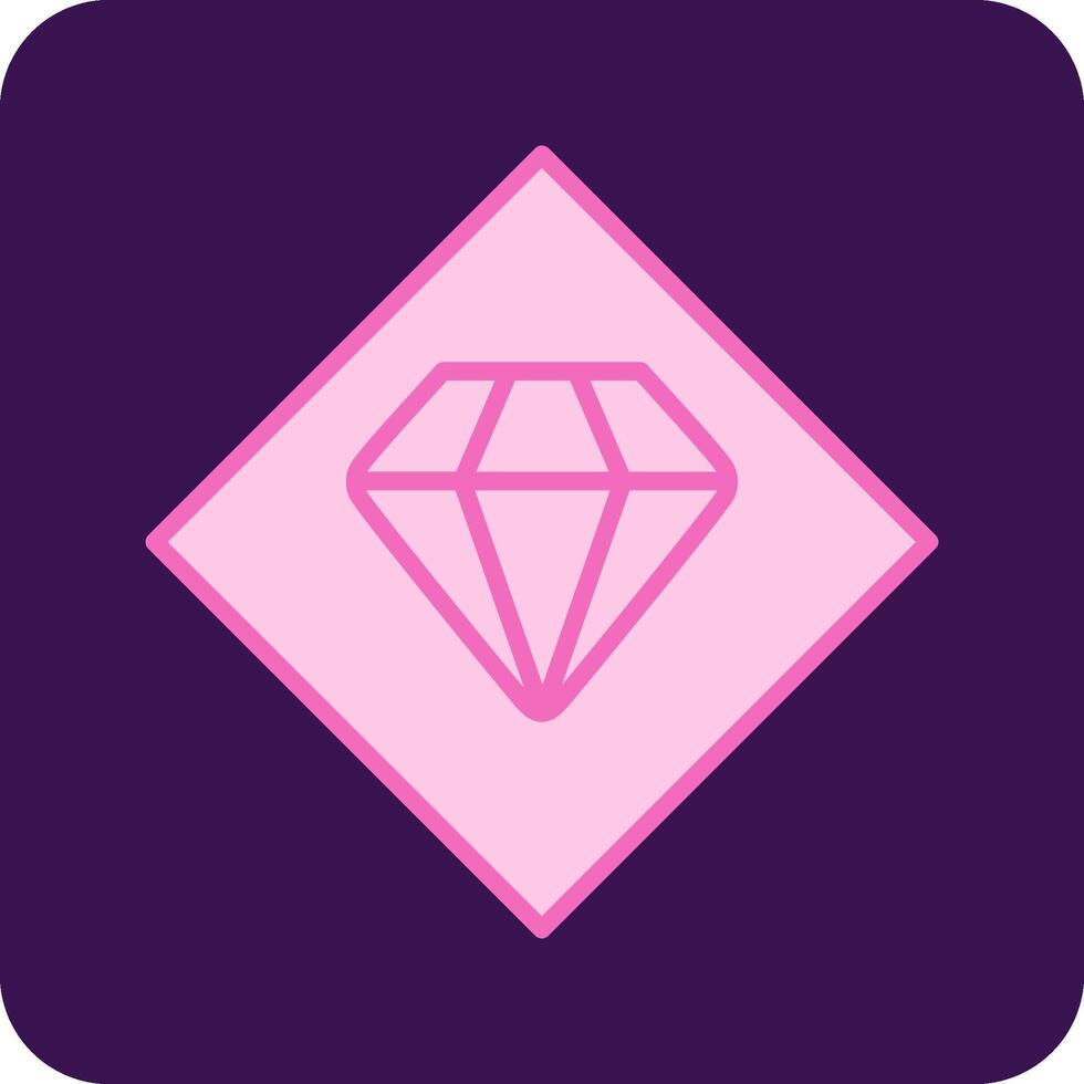 icono de vector de diamante