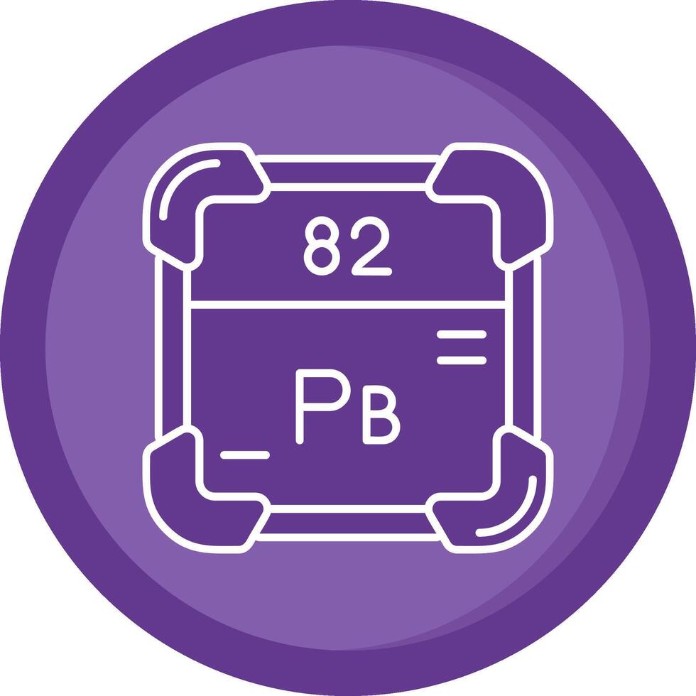 Lead Solid Purple Circle Icon vector