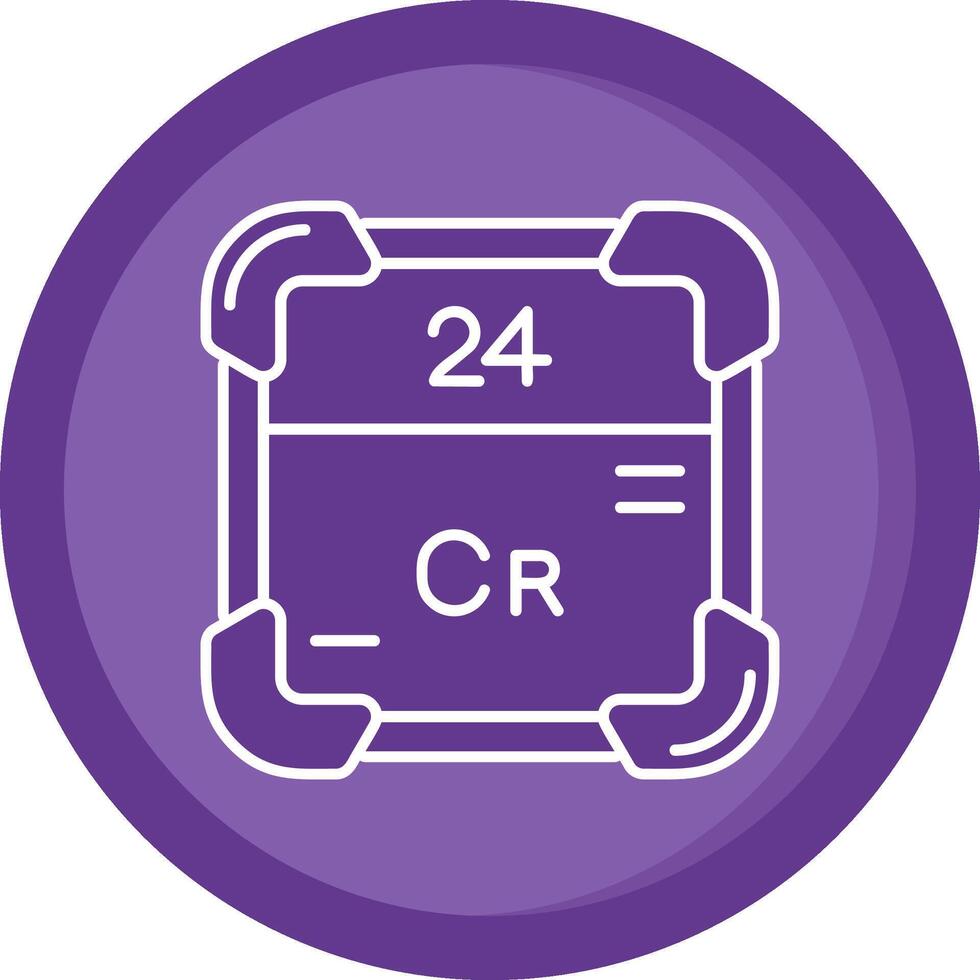 Chromium Solid Purple Circle Icon vector