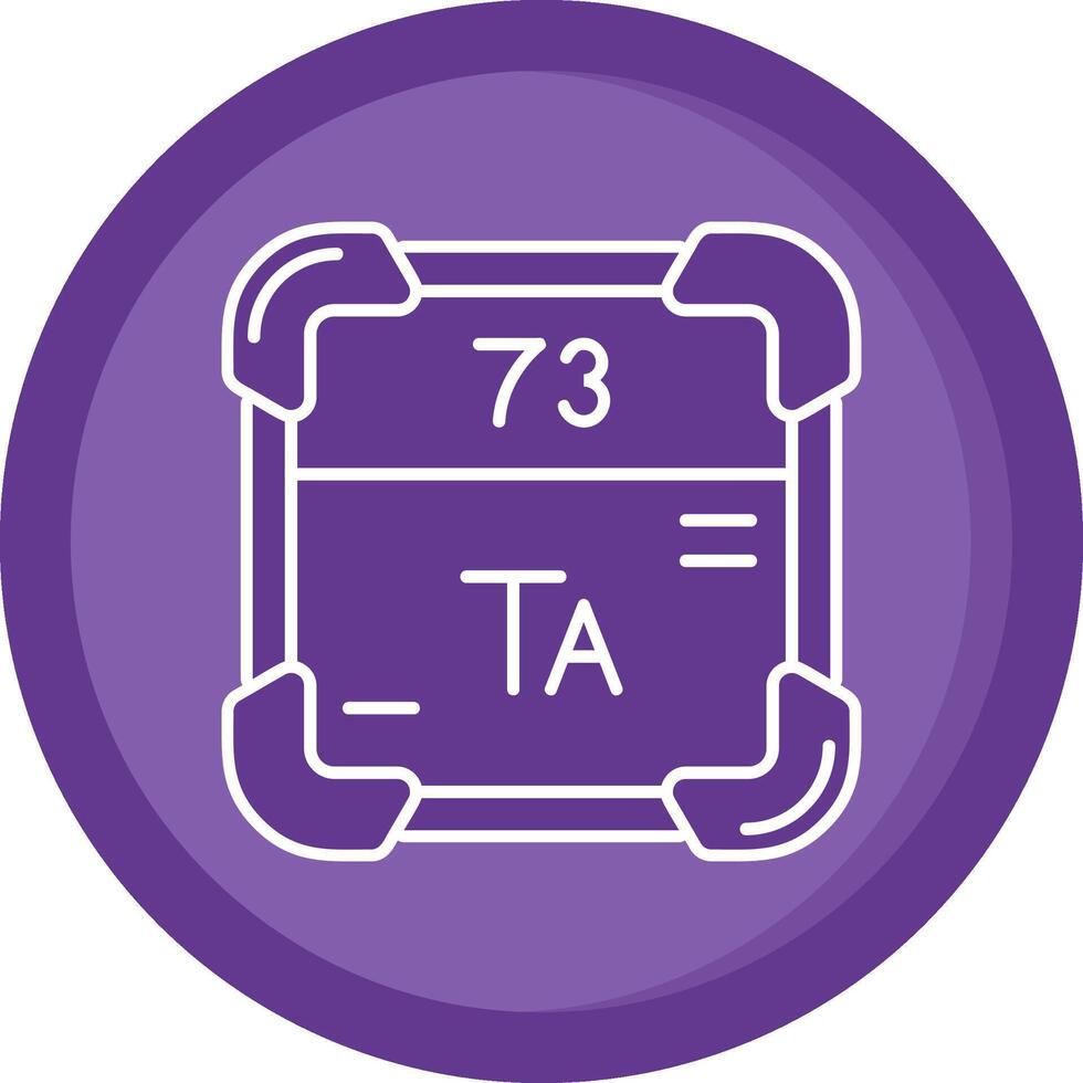Tantalum Solid Purple Circle Icon vector
