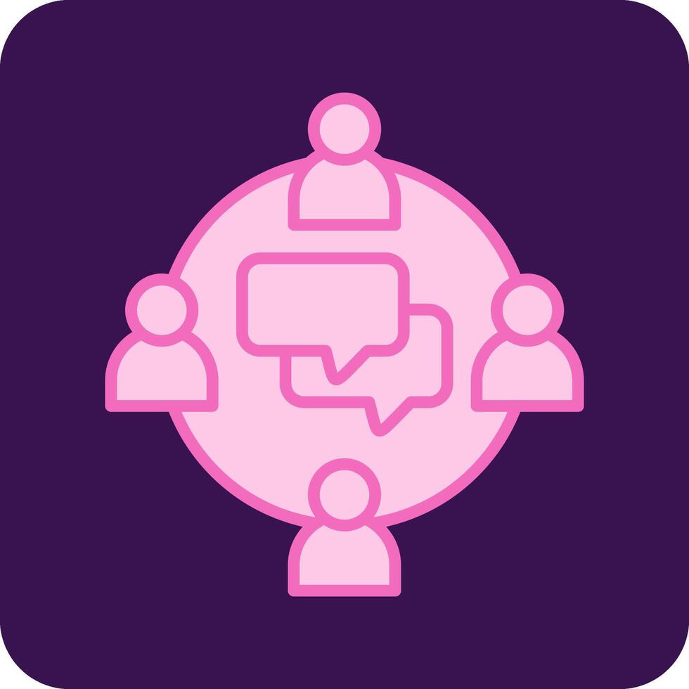 Group Chat Vector Icon 37504704 Vector Art at Vecteezy