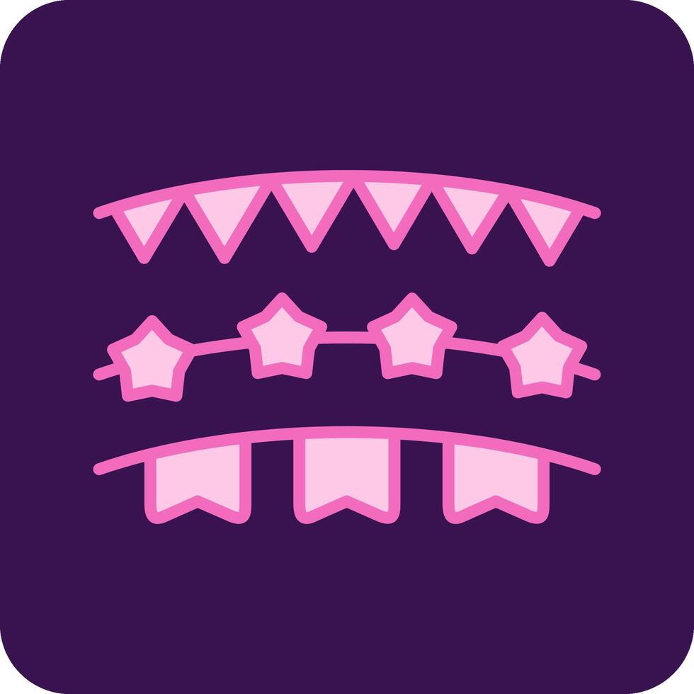 Bunting Vector Icon