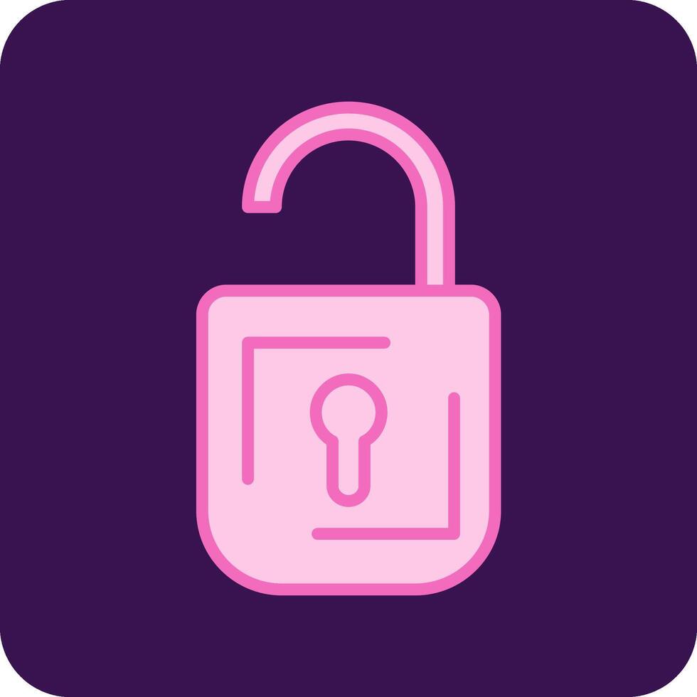 Open Padlock Vector Icon