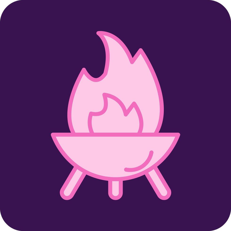 Firepit Vector Icon