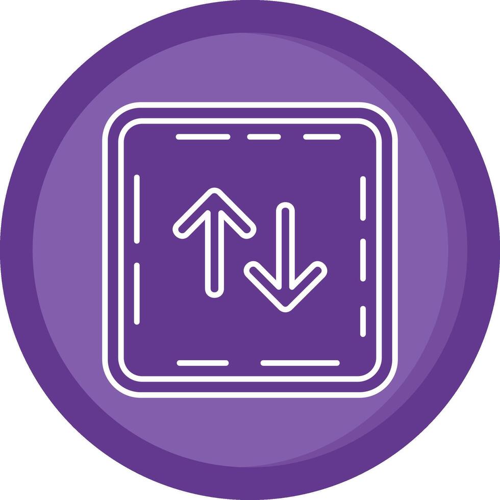 Swap Solid Purple Circle Icon vector