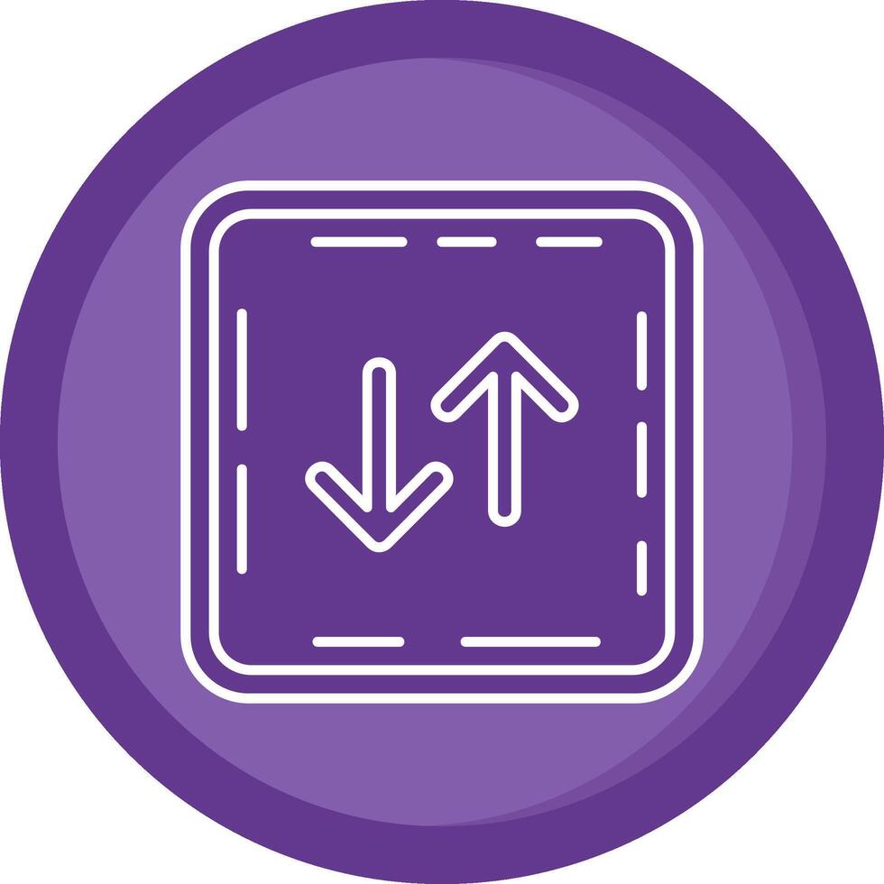 Swap Solid Purple Circle Icon vector