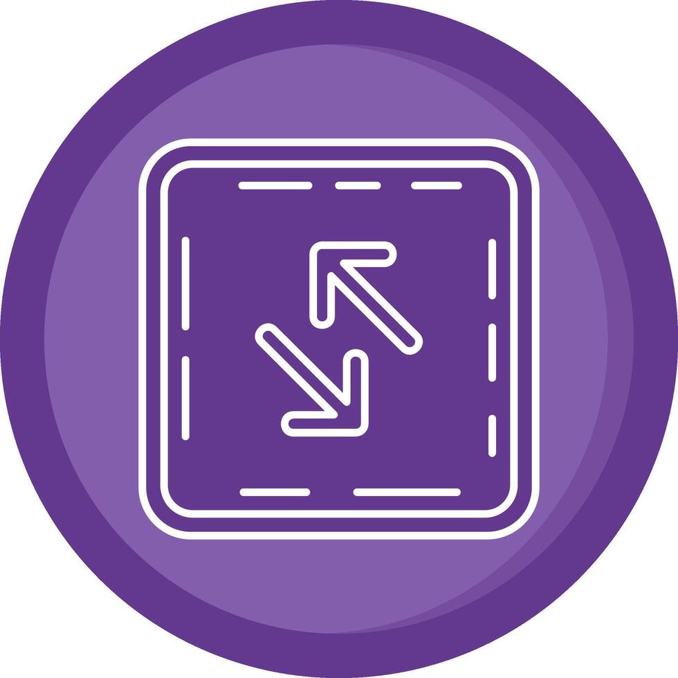 Swap Solid Purple Circle Icon vector