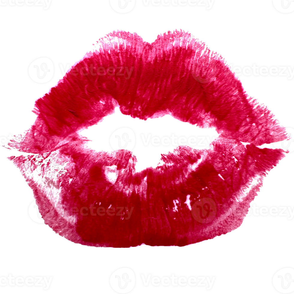 verschillend vormen van vrouw sexy rood lippen. sexy lippen verzinnen, kus mond. vrouw mond. afdrukken van lippen kus achtergrond. png