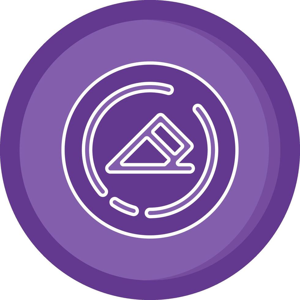 Clear format Solid Purple Circle Icon vector