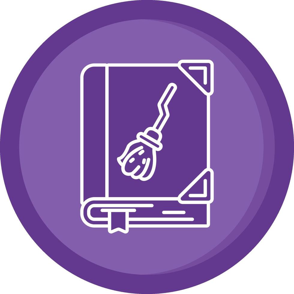 Story Solid Purple Circle Icon vector