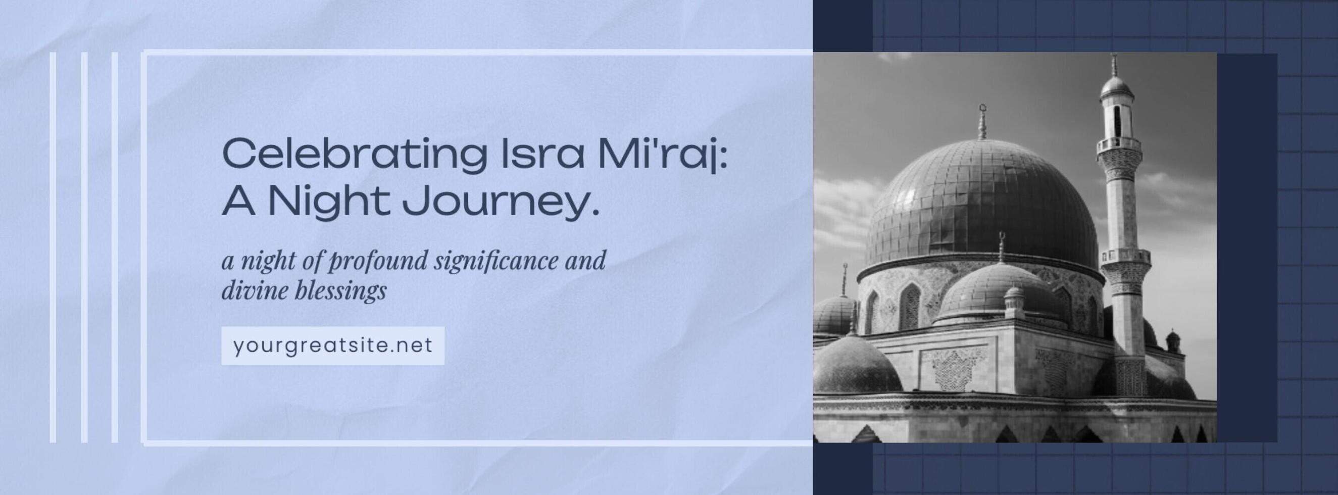 Isra Mi'raj Facebook Cover template