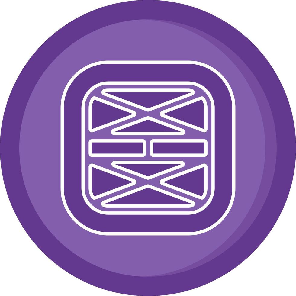 Layout Solid Purple Circle Icon vector