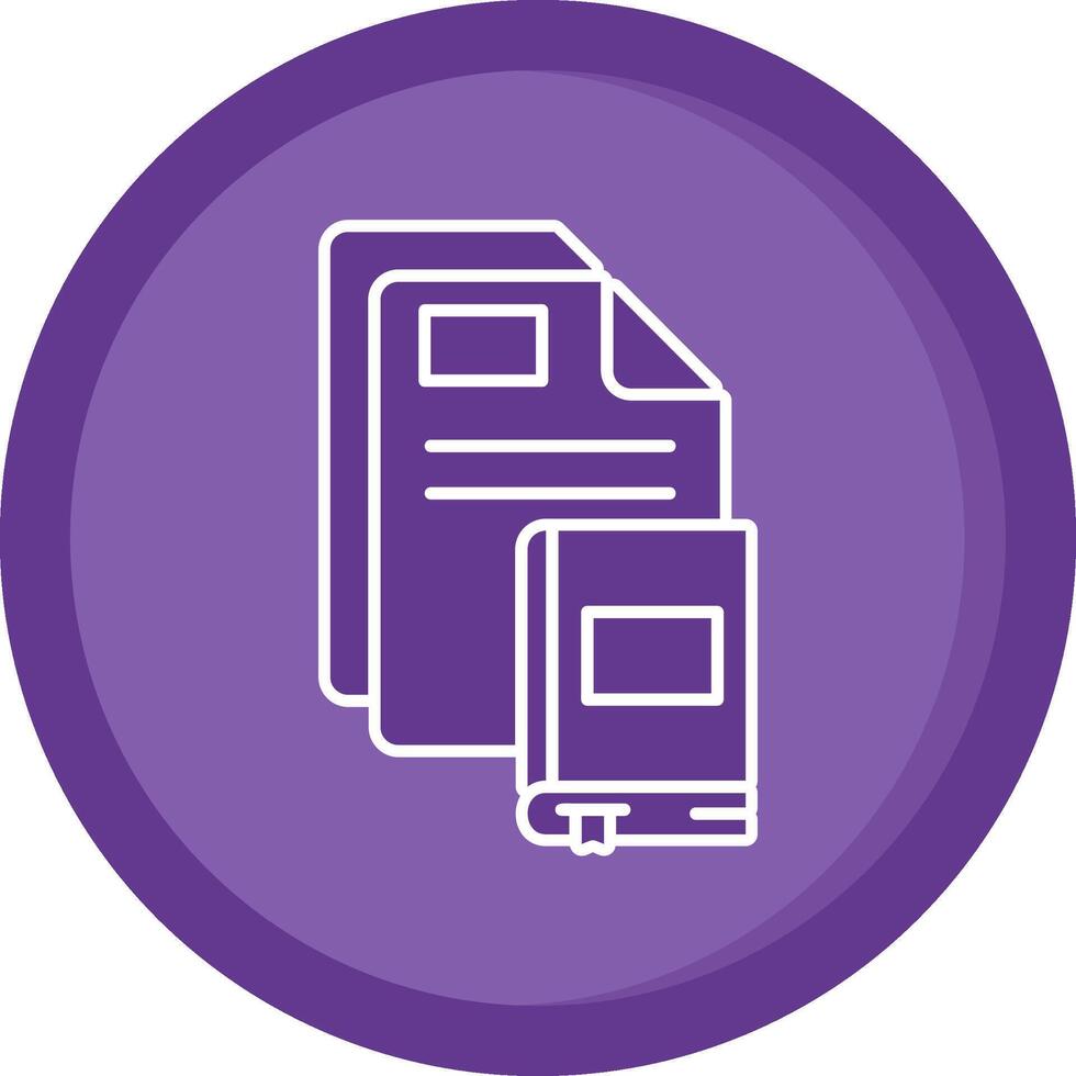 Ebook Solid Purple Circle Icon vector