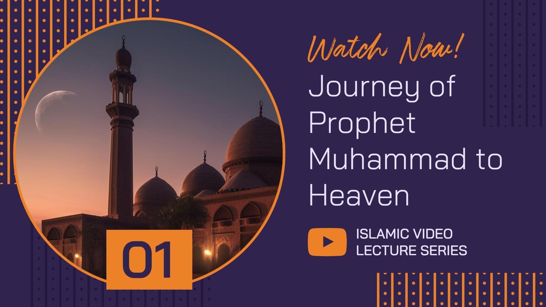 Isra Mi'raj Youtube Video Series Thumbnail template