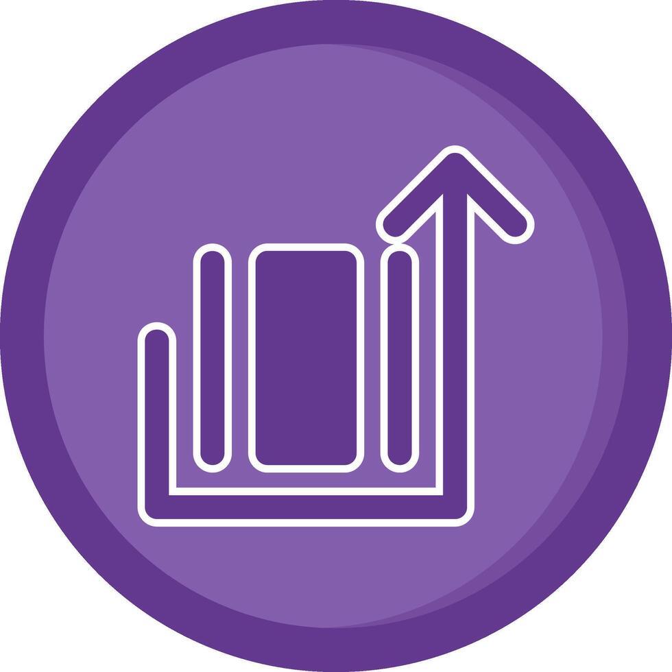 Deploy object Solid Purple Circle Icon vector