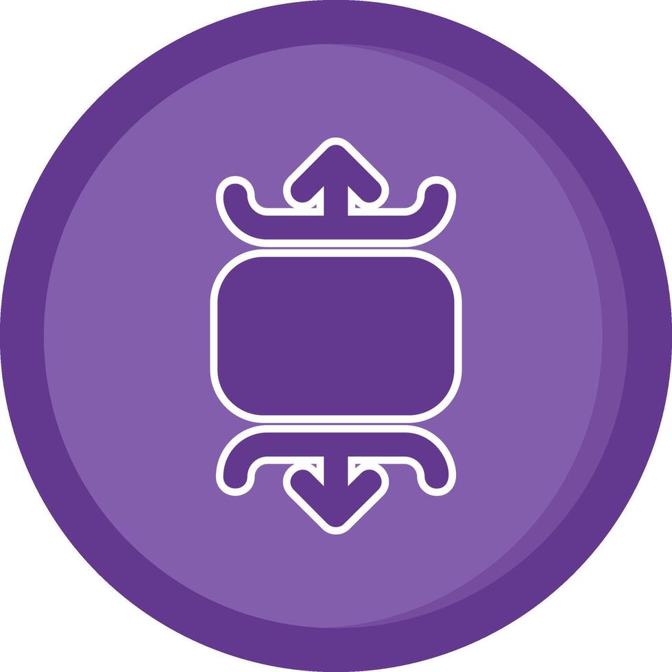 Carousel vertical Solid Purple Circle Icon vector