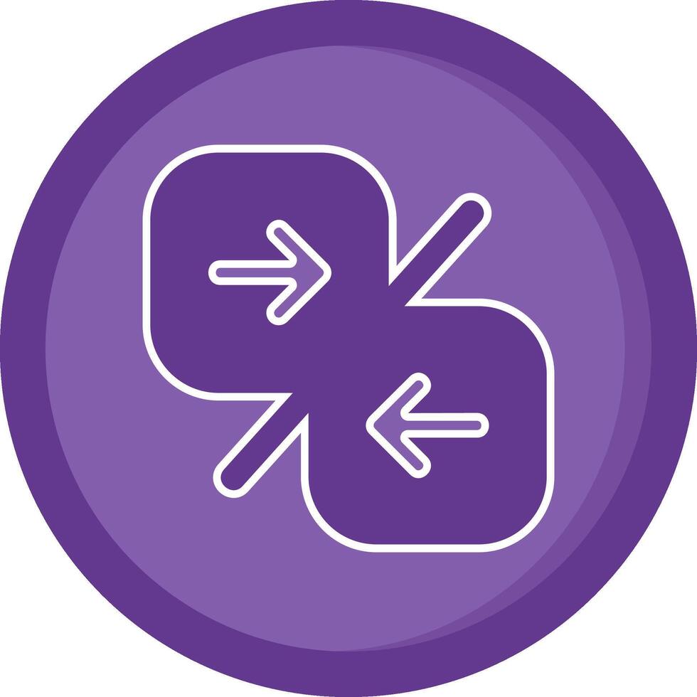 Compare arrow Solid Purple Circle Icon vector